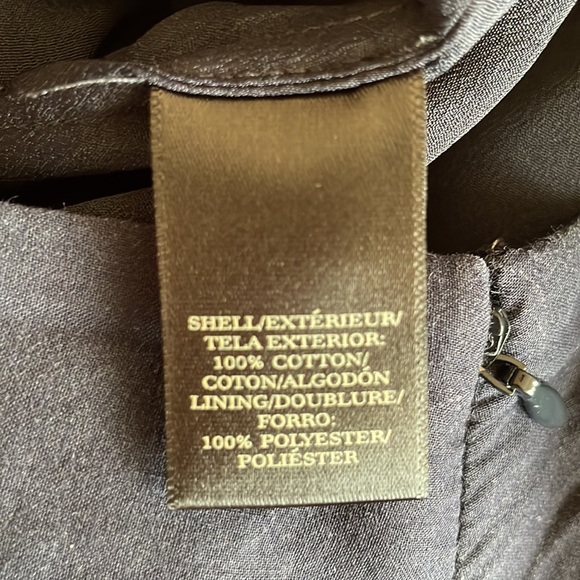 Ann Taylor Navy Cotton Macramé Lace A-line Midi Skirt - Picture 5 of 5